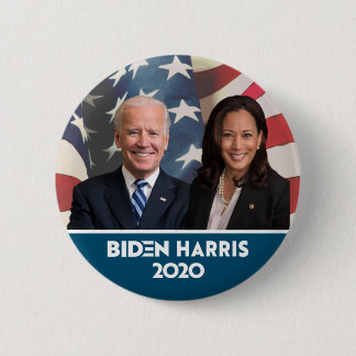 Flagga Background Joe Biden Kamala Harris 2020 Knapp