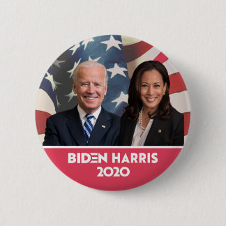 Flagga Background Joe Biden Kamala Harris 2020 Knapp