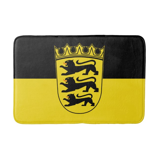 Flagga Baden-Württemberg Bathroom Mat Badrumsmatta (Framsidan)
