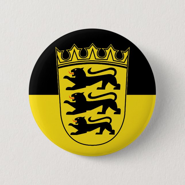 Flagga Baden-Württemberg Button Knapp (Framsida)