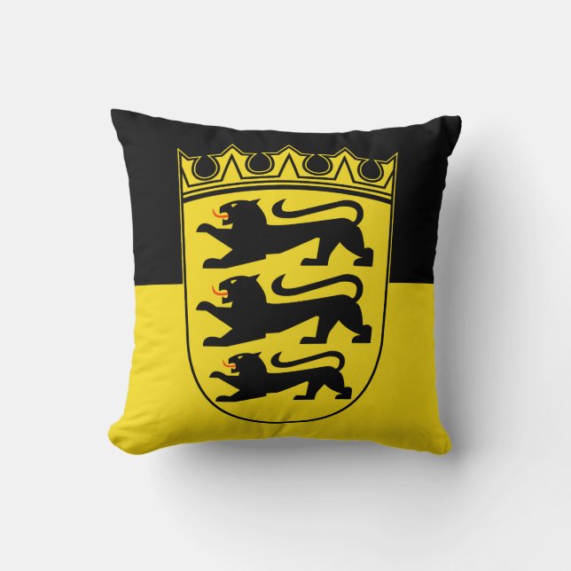 Flagga Baden-Württemberg Dekorativ kudde (Framsida)