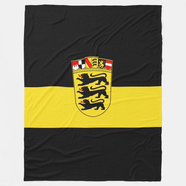 Flagga Baden-Württemberg Fleece Blanket (Framsidan)