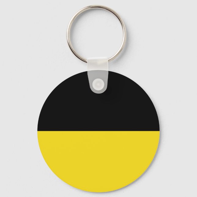 Flagga Baden-Württemberg Keychain Nyckelring (Framsida)