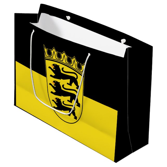 Flagga Baden-Württemberg Large Gift Bag (Framsidan Vinklad)