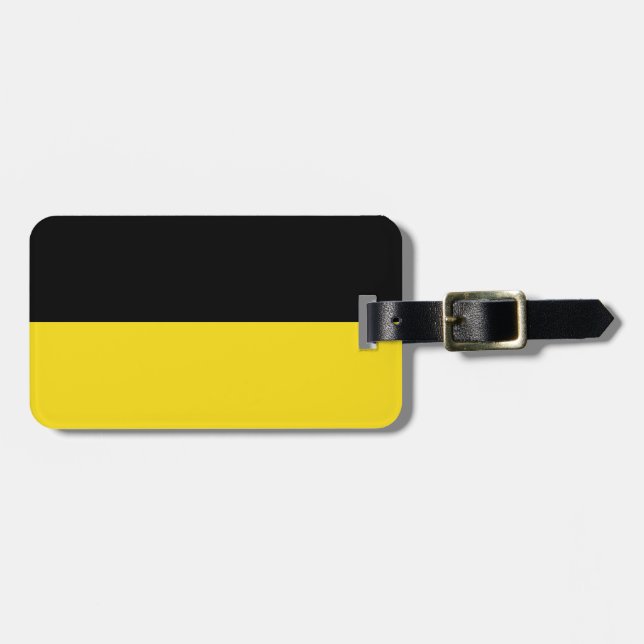 Flagga Baden-Württemberg Luggage Tag Bagagebricka (Horisontell Framsida)