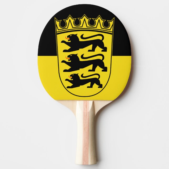 Flagga Baden-Württemberg Ping-Pong Paddle Pingisracket (Framsidan)