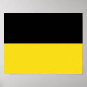 Flagga Baden-Württemberg Poster