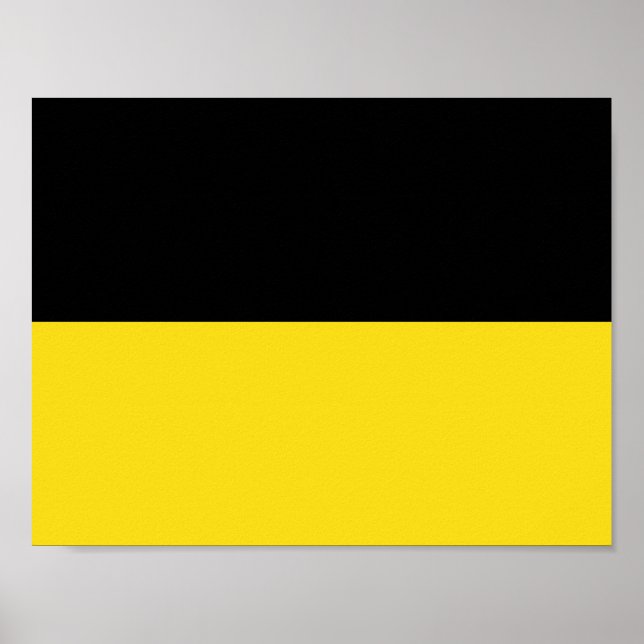 Flagga Baden-Württemberg Poster (Framsidan)