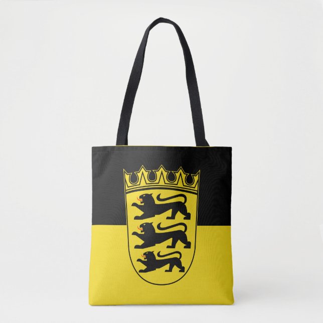 Flagga Baden-Württemberg Tote Bag Tygkasse (Framsida)
