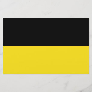 Flagga Baden Württemberg (Tyskland) Brevpapper