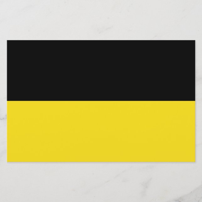 Flagga Baden Württemberg (Tyskland) Brevpapper (Framsida)