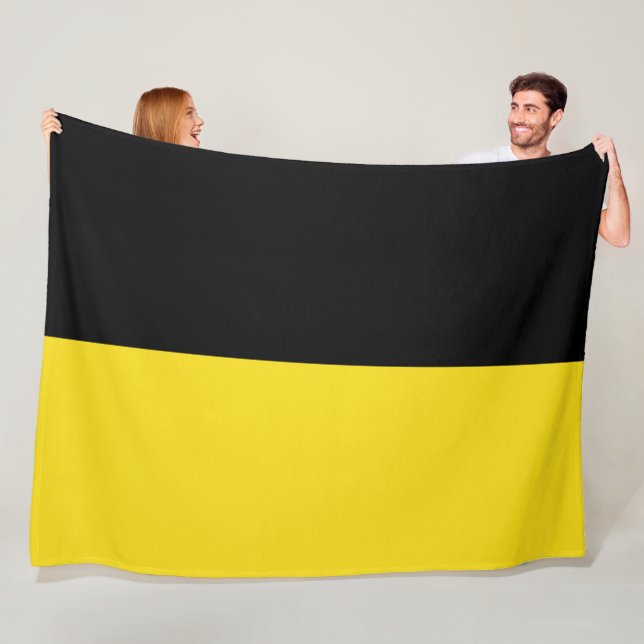Flagga Baden Württemberg (Tyskland) Fleecefilt (På plats)
