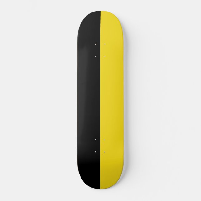 Flagga Baden Württemberg (Tyskland) Mini Skateboard Bräda 18,5 Cm (Framsida)