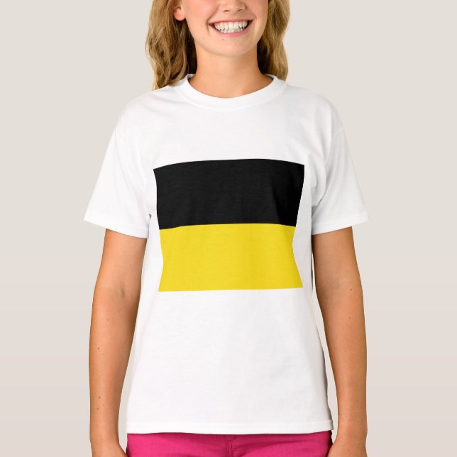 Flagga Baden Württemberg (Tyskland) T Shirt (Framsida)