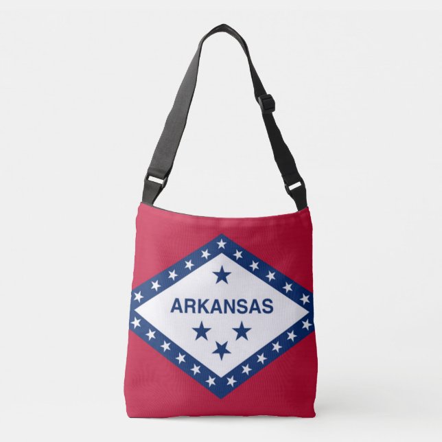 Flagga Bag, Arkansas Axelväska (Framsida)