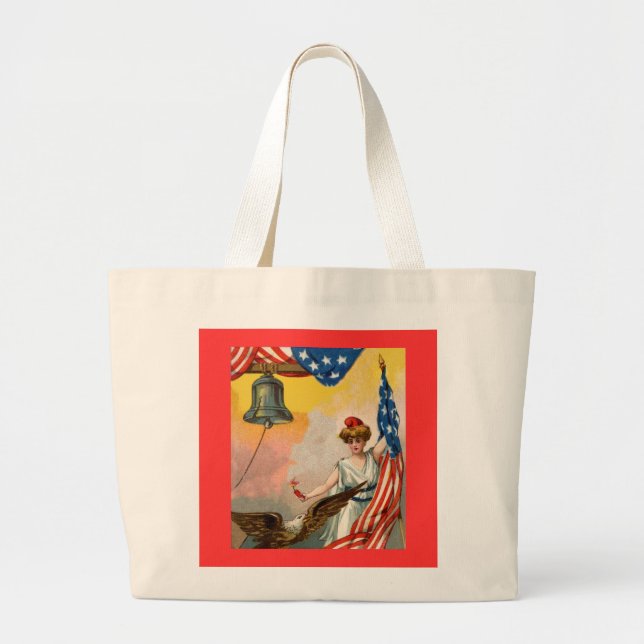 Flagga Bag Jumbo Tygkasse (Framsidan)