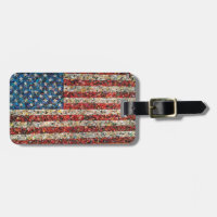 flagga-bagagetagg för grunge american