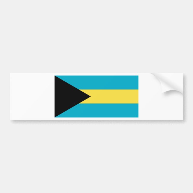 Flagga Bahamas Bildekal (Framsidan)