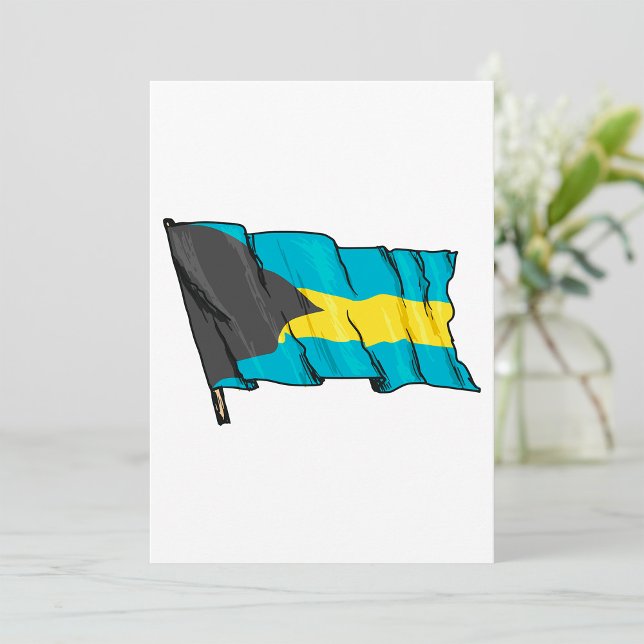 Flagga Bahamas Inbjudningar (Skapare uppladdad)