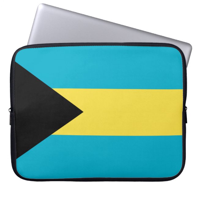 Flagga Bahamas Laptop Sleeve (Framsidan)