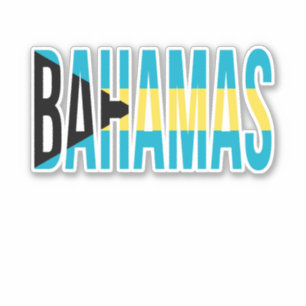 Flagga Bahamas Vacation Klistermärken