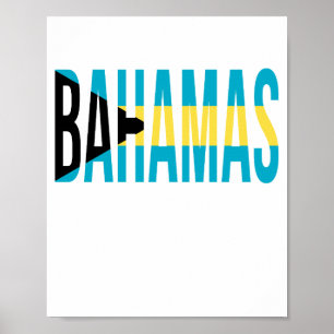 Flagga Bahamas Vacation Poster