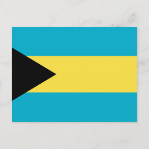 Flagga Bahamas Vykort