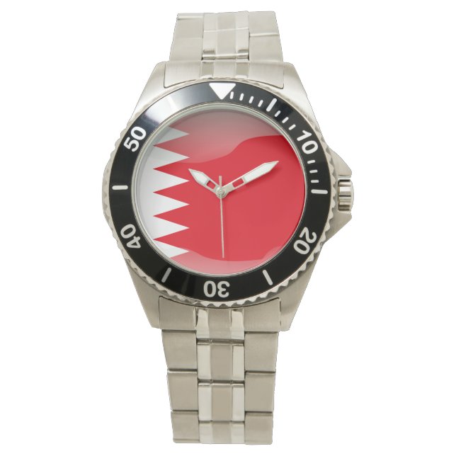 Flagga Bahrain Armbandsur (Framsida)