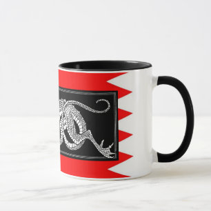 Flagga Bahrain med Dragon Mugg