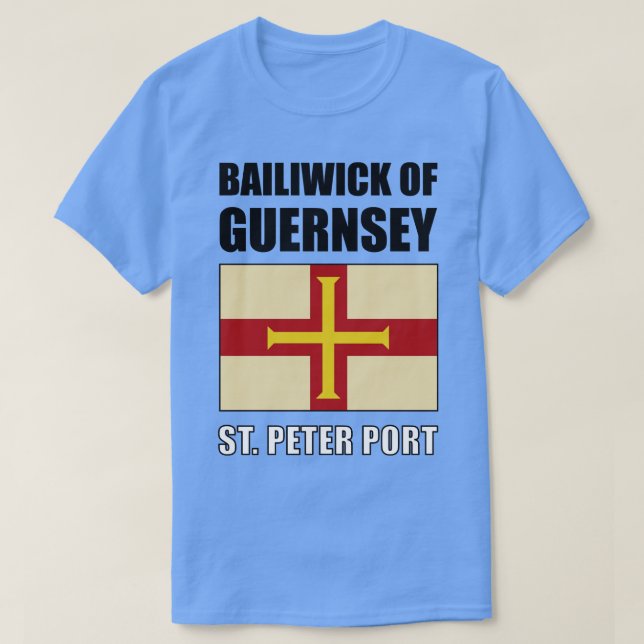 Flagga Bailiwick of Guernsey T Shirt (Design framsida)