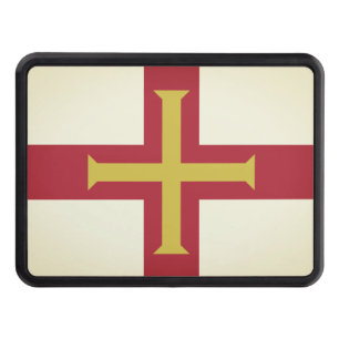 Flagga Bailiwick of Guernsey, (UK) Dragkroksskydd