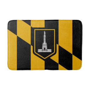 Flagga Baltimore, Maryland Bathroom Mat Badrumsmatta