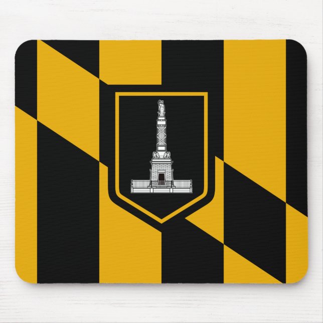 Flagga Baltimore, Maryland Mouse Pad Musmatta (Framsidan)