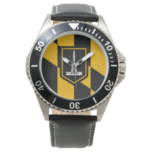 Flagga Baltimore, Maryland Wristwatch Armbandsur