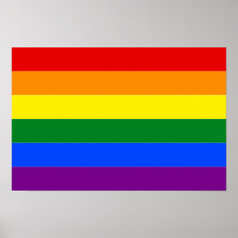 Flagga-banderoll för färglöst Gay pride Rainbow Ra Poster