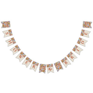 Flagga-banderoll för Möhippa av elegant Blommigt Vimplar