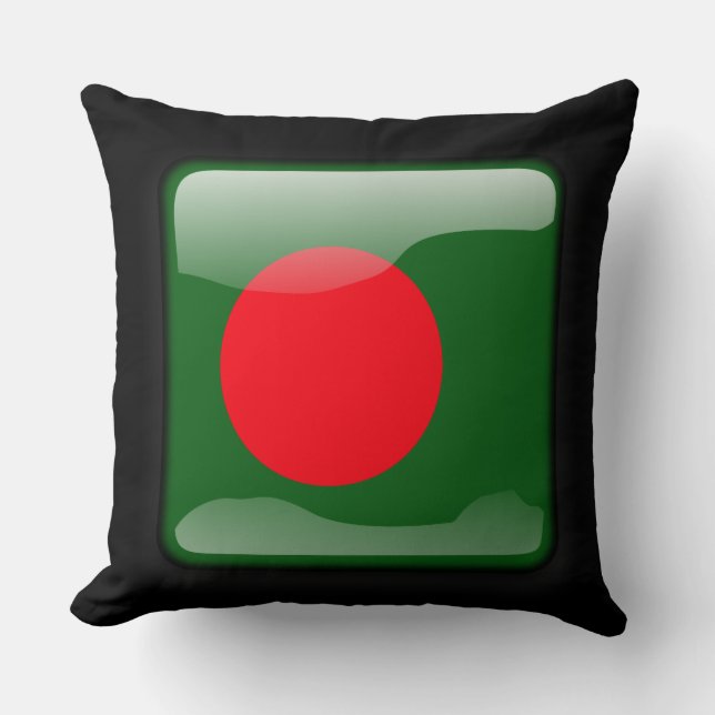 Flagga Bangladesh Kudde (Framsida)