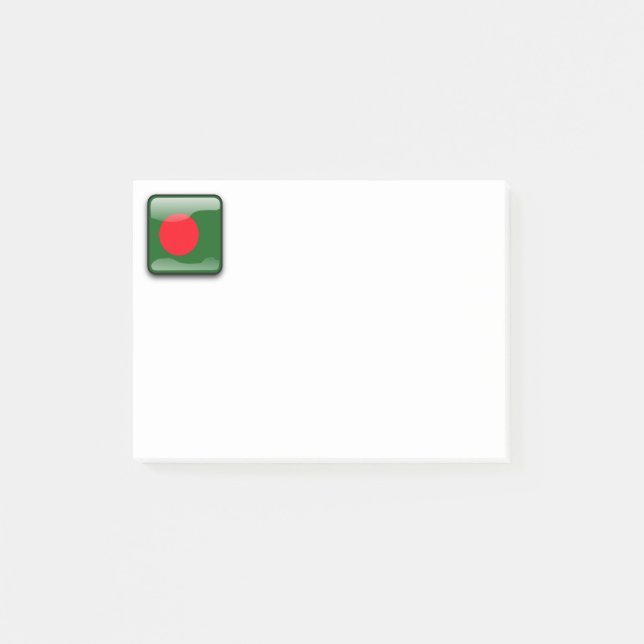 Flagga Bangladesh Post-it Block (Framsida)