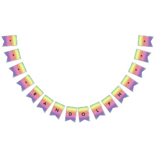 Flagga Banner - Rainbow Färg med Namn