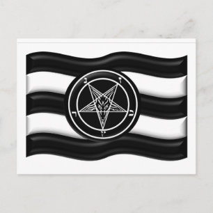 Flagga Baphomet-Pride Vykort