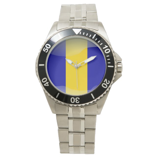 Flagga Barbados Armbandsur (Framsida)