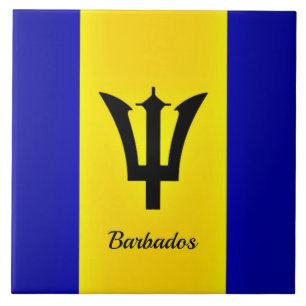 Flagga Barbados Kakelplatta