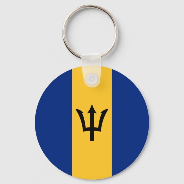 Flagga Barbados Nyckelring (Framsida)