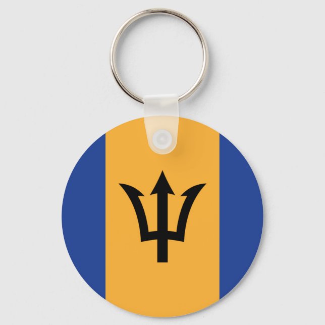 Flagga Barbados Nyckelring (Framsida)