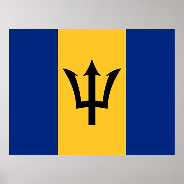 Flagga Barbados Poster (Framsidan)