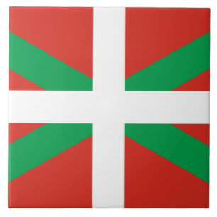 Flagga Baskien Land Kakelplatta