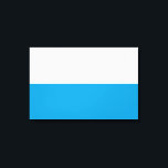 Flagga Bayern (Tyskland) Canvastryck<br><div class="desc">Denna utformning är utmärkande för flagga Bayern, som är ett Tysklant land som ligger i inlandet och som upptar sitt sydöstra hörn. Bayern är den största tyska staten per land. Bavarias huvudstäder är München (huvudstad och största stad), Nürmberg, Augsburg, Regensburg, Würzburg, Ingolstadt, Fürth och Erlangen. Bavarianerna har traditionellt varit stolta...</div>