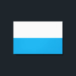 Flagga Bayern (Tyskland) Canvastryck<br><div class="desc">Denna utformning är utmärkande för flagga Bayern, som är ett Tysklant land som ligger i inlandet och som upptar sitt sydöstra hörn. Bayern är den största tyska staten per land. Bavarias huvudstäder är München (huvudstad och största stad), Nürmberg, Augsburg, Regensburg, Würzburg, Ingolstadt, Fürth och Erlangen. Bavarianerna har traditionellt varit stolta...</div>