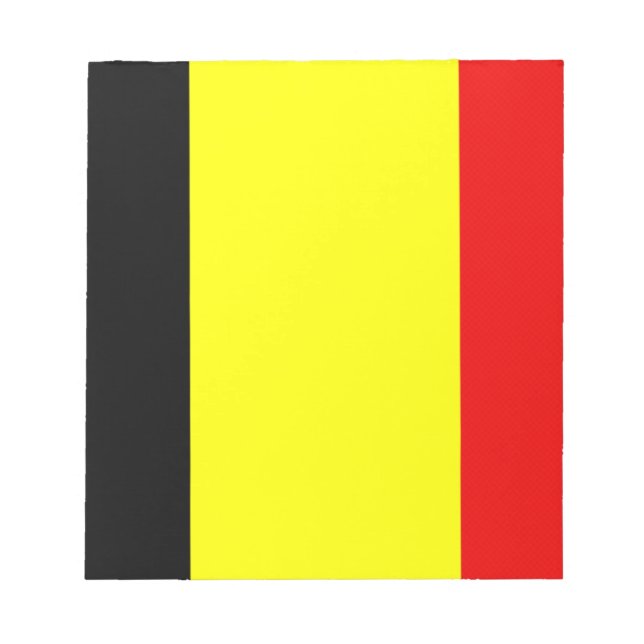 Flagga Belgien Anteckningsblock (Framsida)