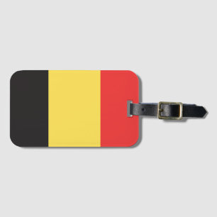 Flagga Belgien Bagagebricka